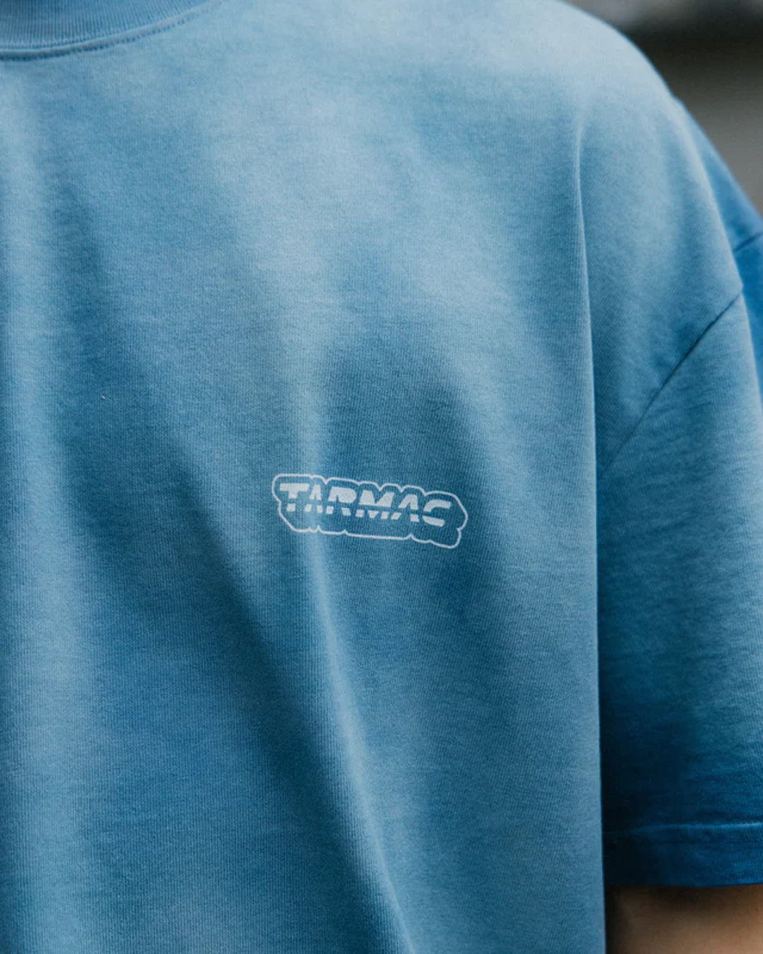 GROCERY x Tarmac Works Washed Graphic Tee - Faded Blue