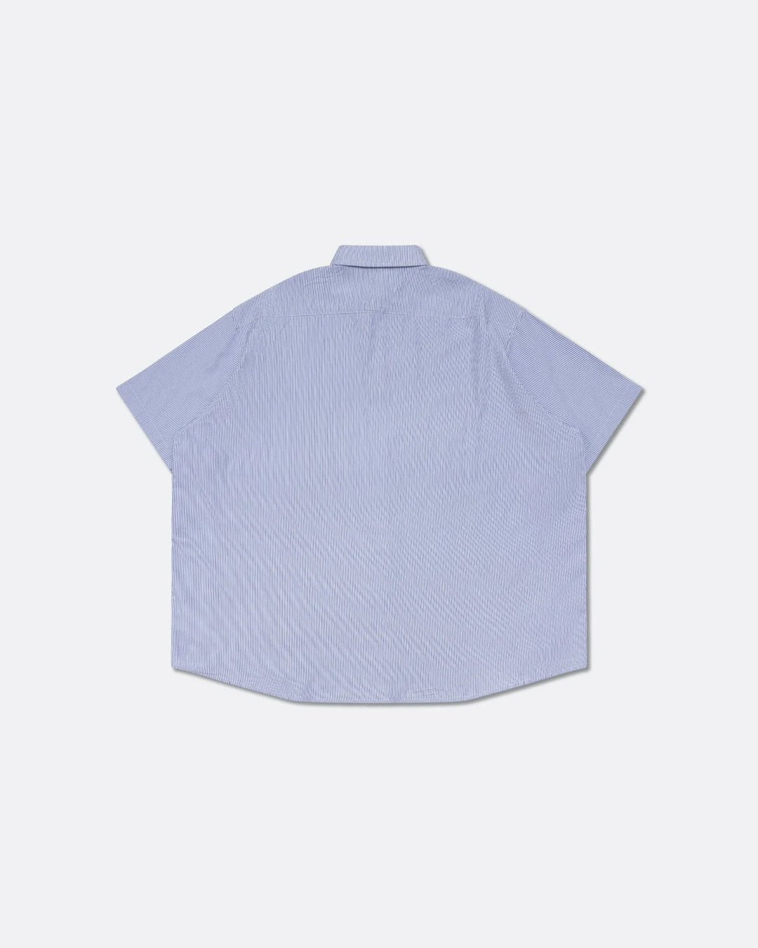 Pocket Short Sleeve Stripe Shirt - Blue