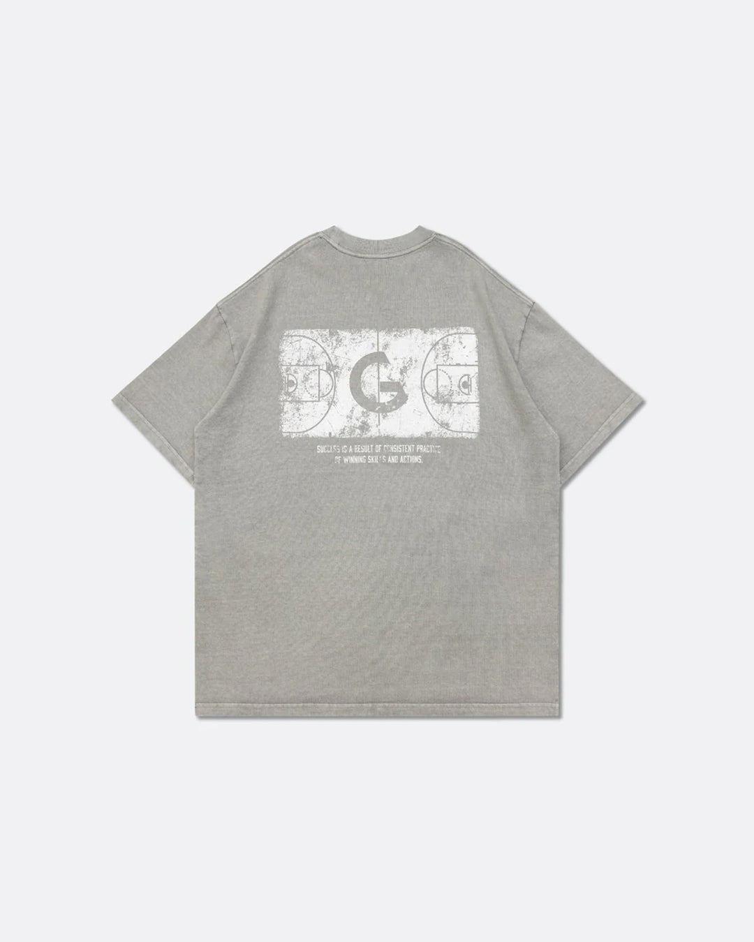 Hoop Dream Washed Graphic Tee - Grey