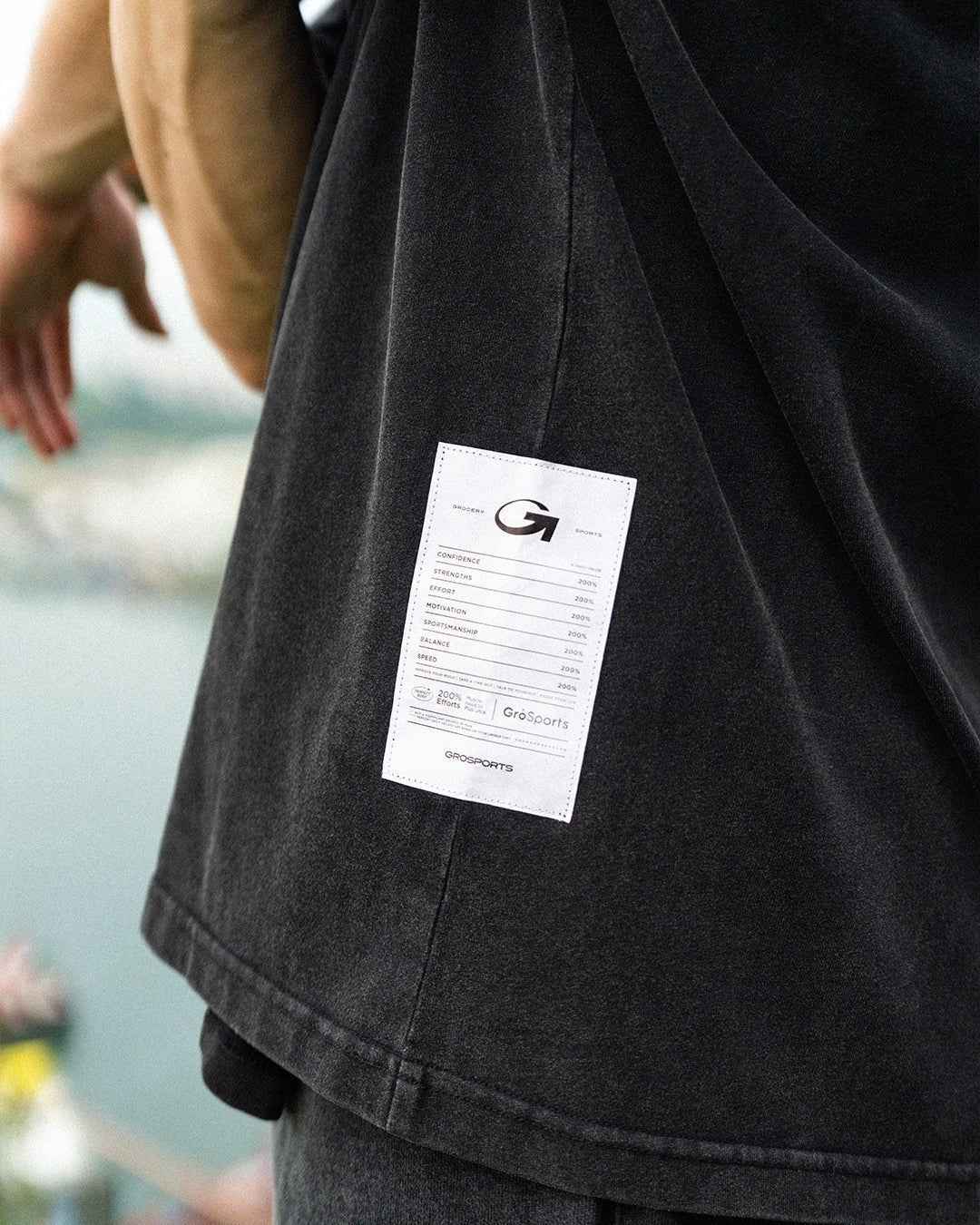 GROSPORTS Washed Active Essentials Tee - Black