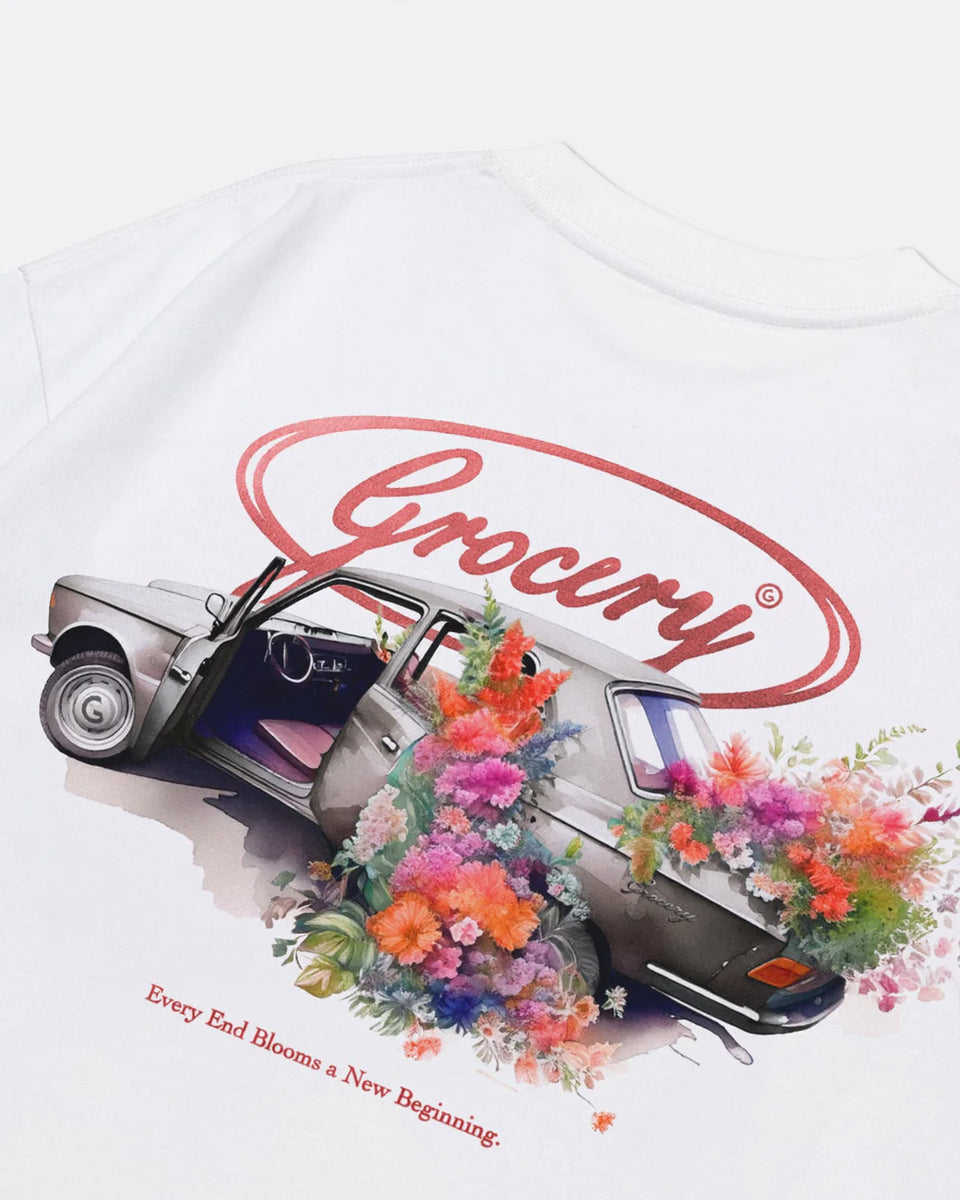 New Beginning Graphic Boxy Tee - White