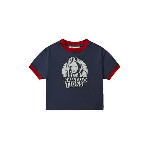 Raw Emotions Baby Tee - Navy