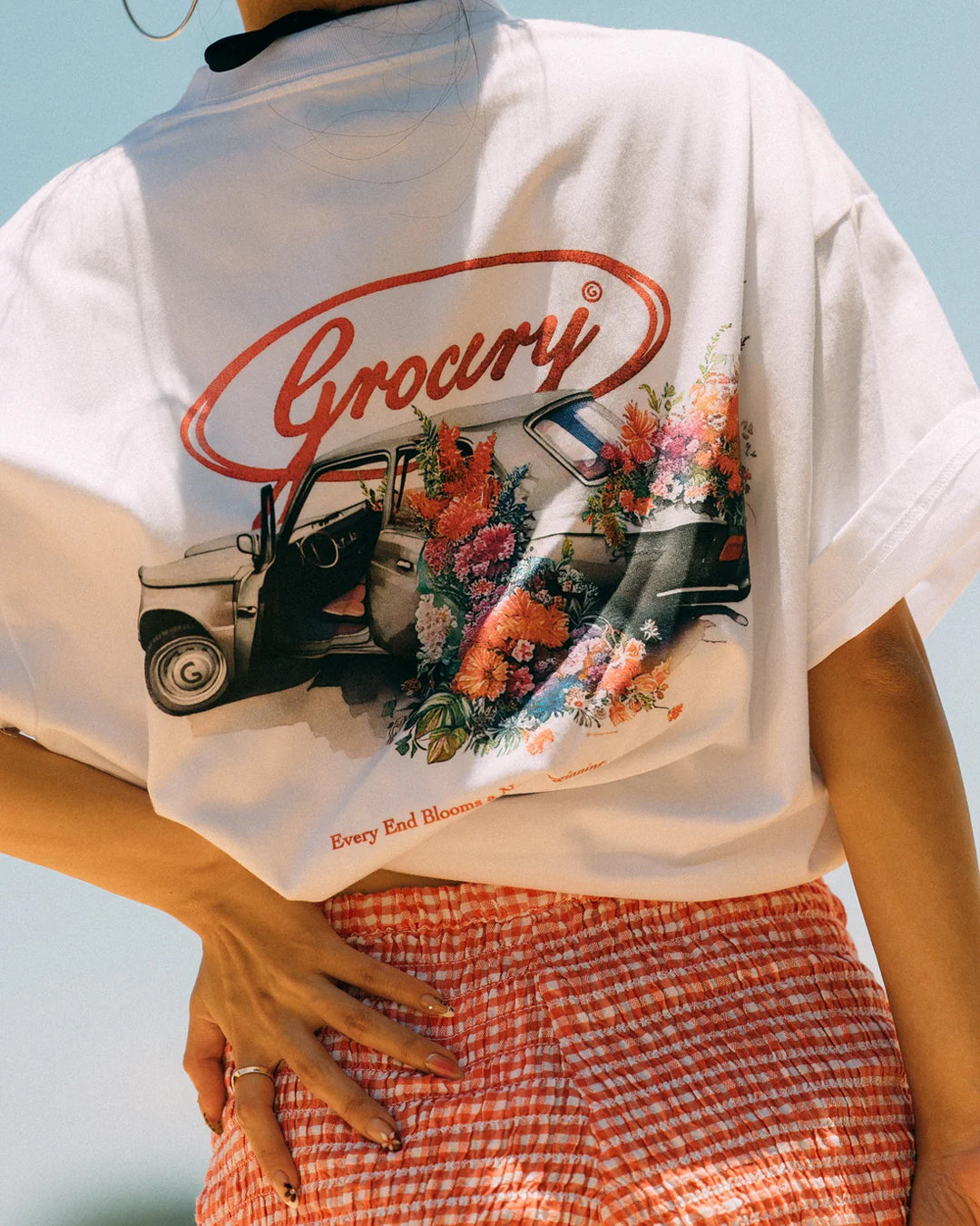 New Beginning Graphic Boxy Tee - White