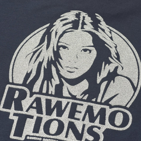 Raw Emotions Baby Tee - Navy
