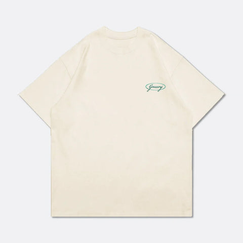 Summer Tunes Graphic Boxy Tee - Cream