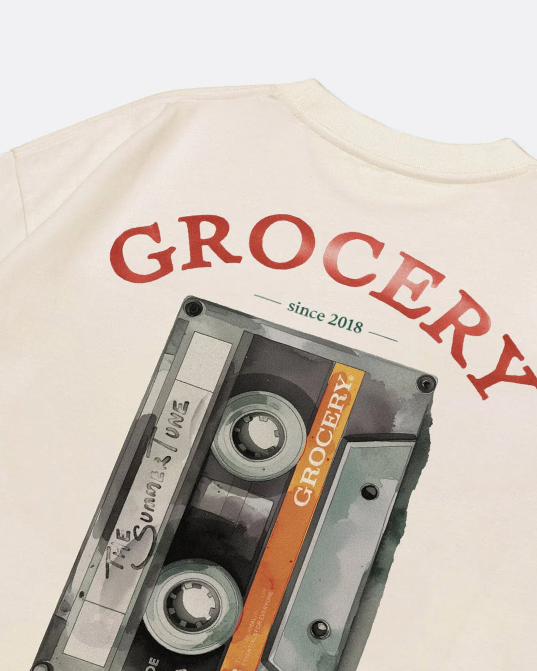 Summer Tunes Graphic Boxy Tee - Cream