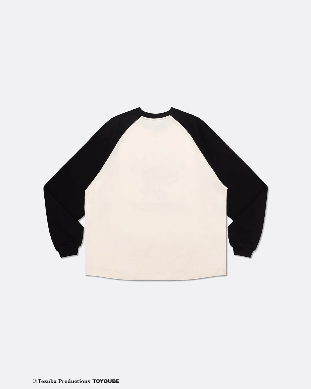 GROCERY x TOY QUBE ASTRO BOY GRAPHIC RAGLAN LONG TOP/ BLACK & CREAM