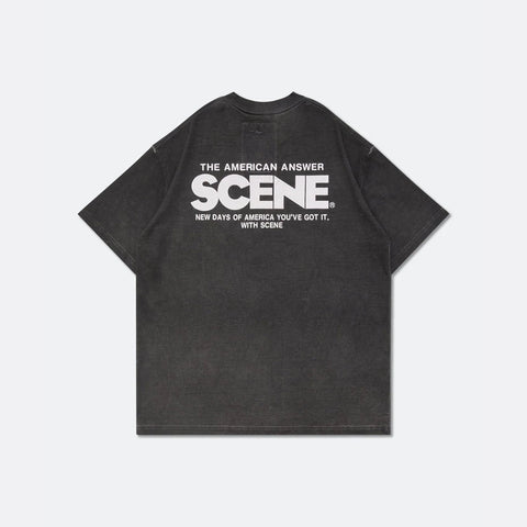 GROCERY x SCENE Classic Washed Pocket Invoice Tee - Black