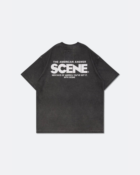 GROCERY x SCENE Classic Washed Pocket Invoice Tee - Black