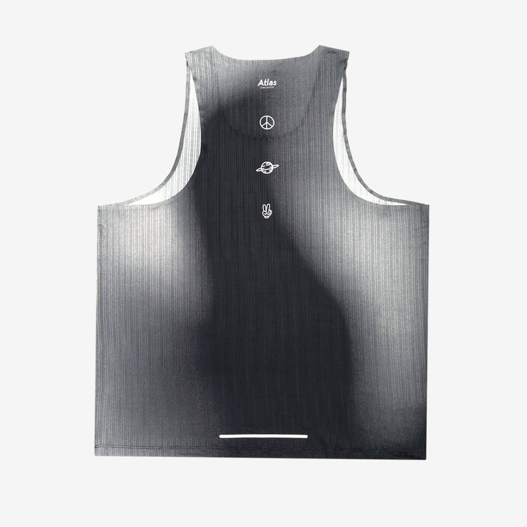 Aeria Ultra Race Tank Gradient Black