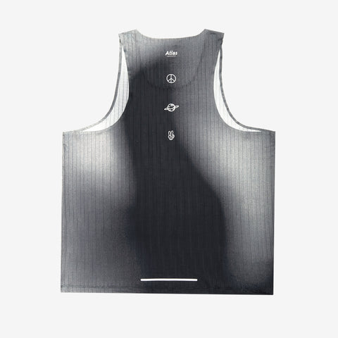 Aeria Ultra Race Tank Gradient Black