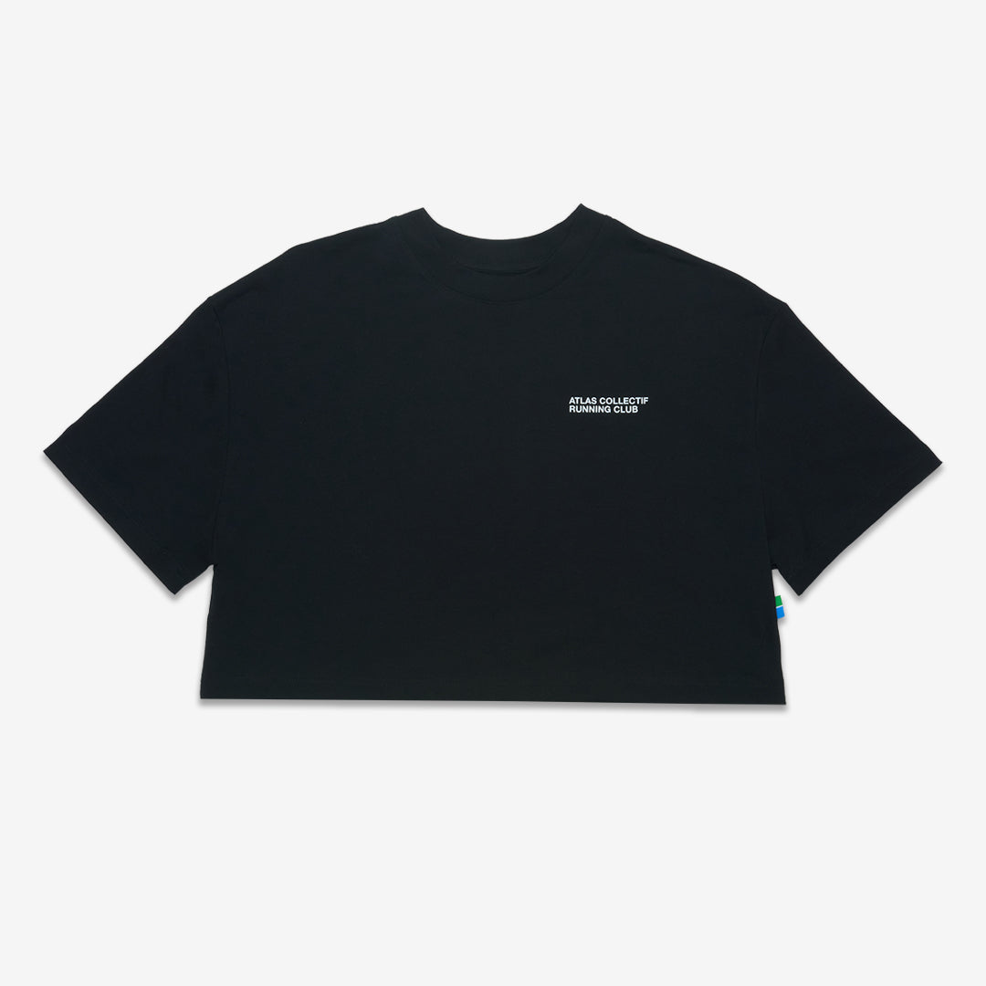 ACRC Hybrid Crop Tee Black