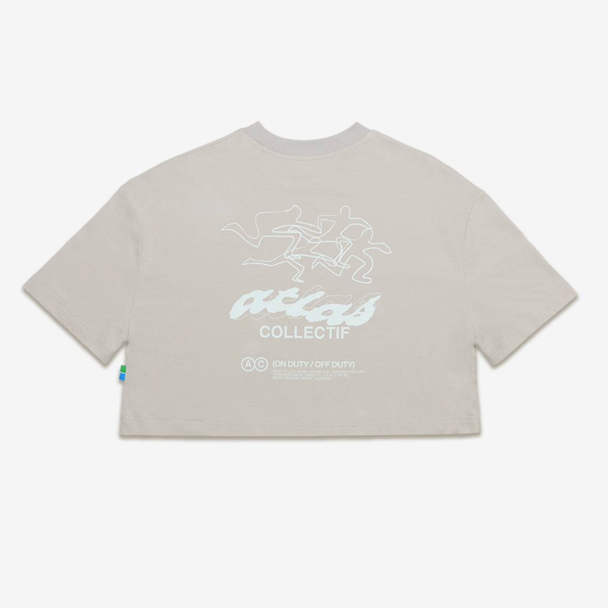 ACRC Hybrid Crop Tee Grey