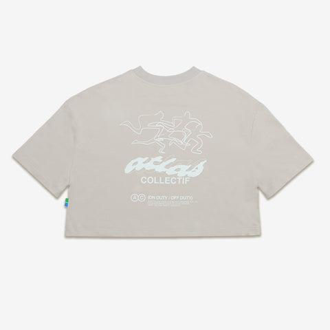 ACRC Hybrid Crop Tee Grey