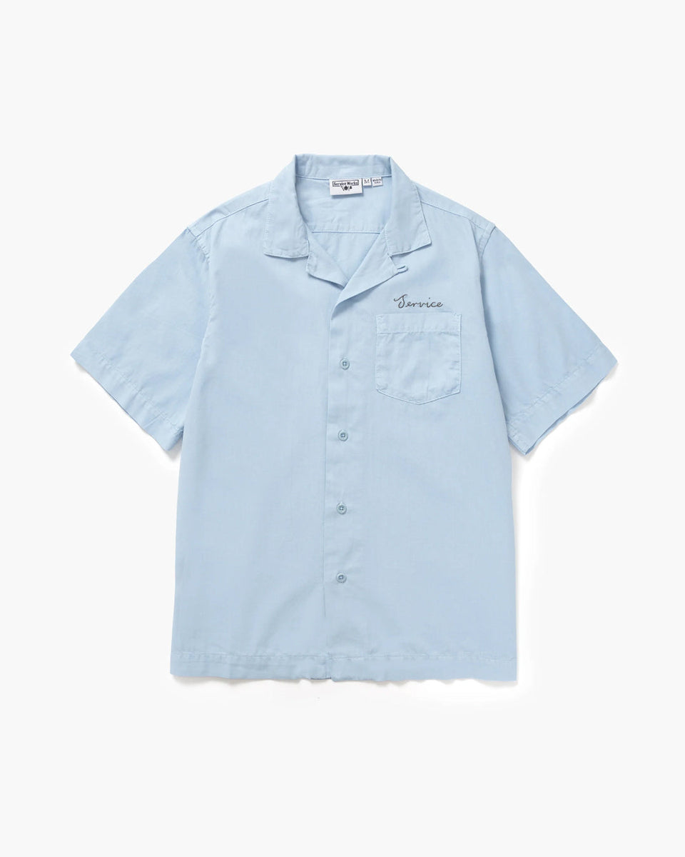 Script Resort Shirt - Powder