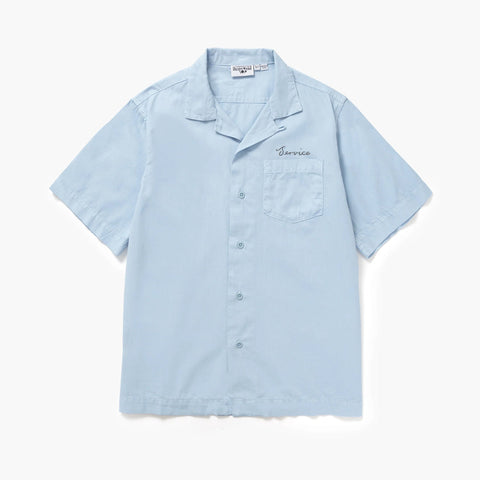 Script Resort Shirt - Powder
