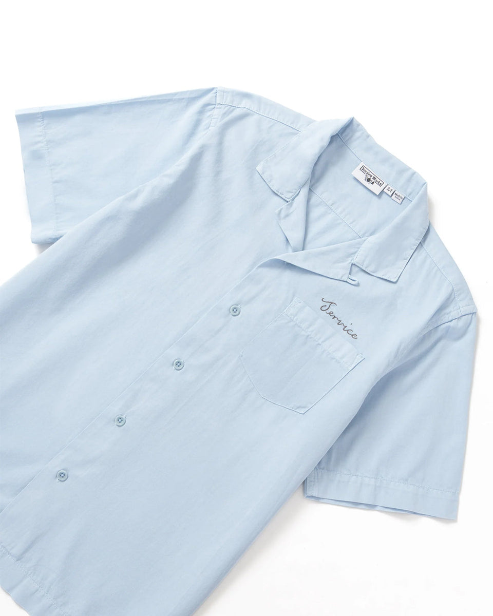 Script Resort Shirt - Powder