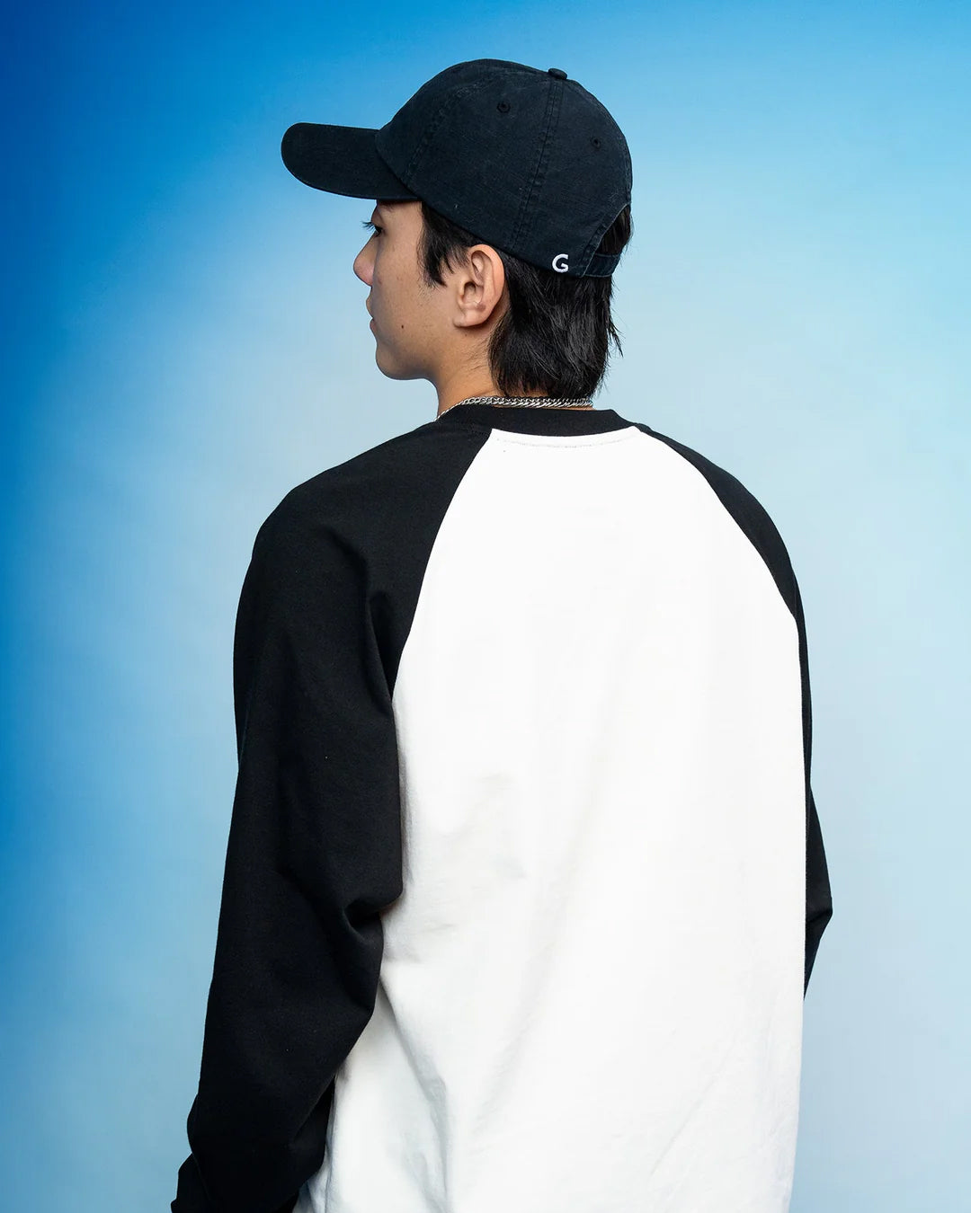 GROCERY x TOY QUBE ASTRO BOY GRAPHIC RAGLAN LONG TOP/ BLACK & CREAM