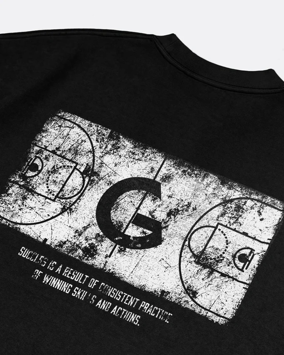 Hoop Dream Washed Graphic Tee - Black