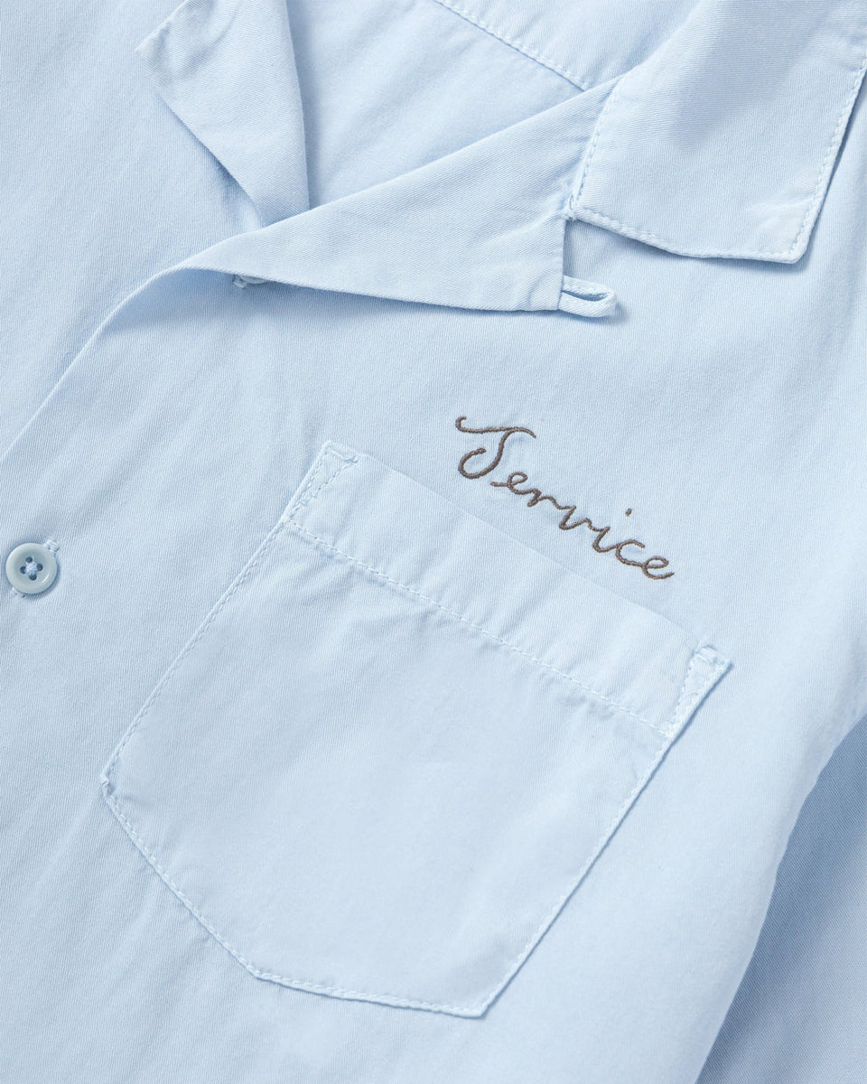 Script Resort Shirt - Powder