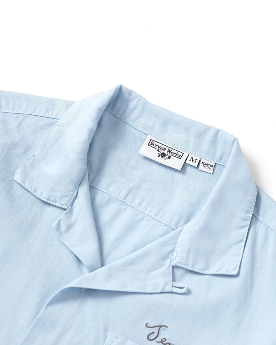 Script Resort Shirt - Powder
