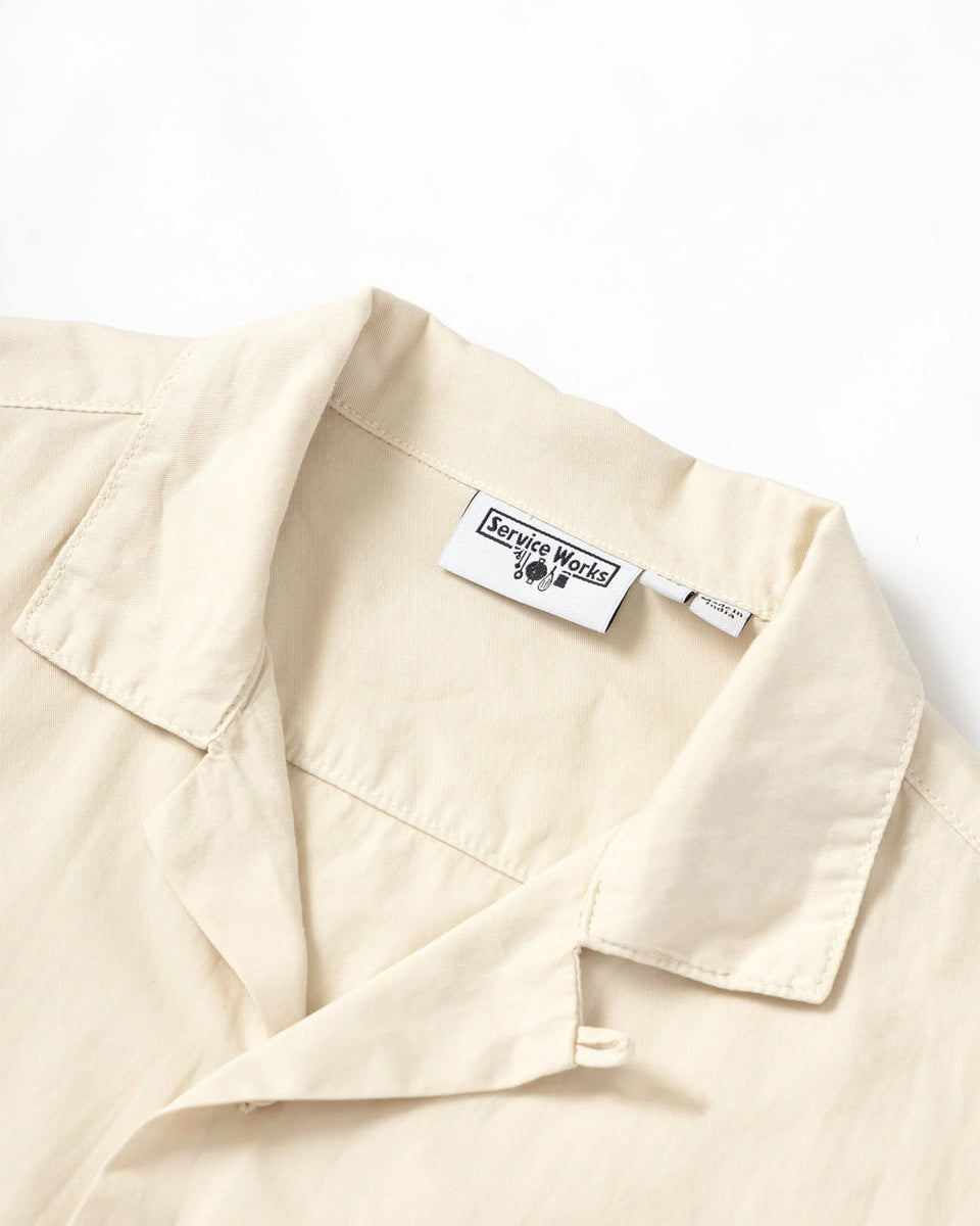 Script Resort Shirt - White Oak