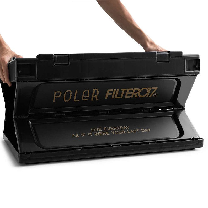 Filter017® X POLeR® DBD Logo Folding Container-Black