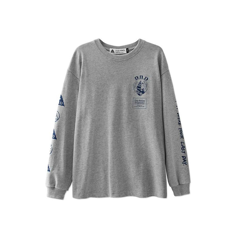 POLeR® X Filter017® DBD Logo Long Sleeves Tee  / Gray