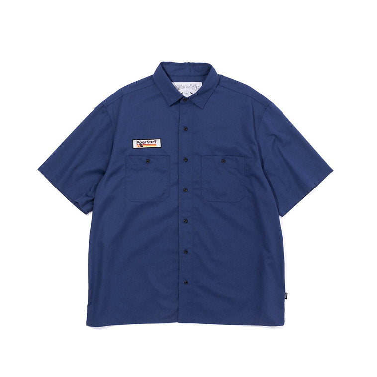 S/S RELAX WORK SHIRT  -NAVY