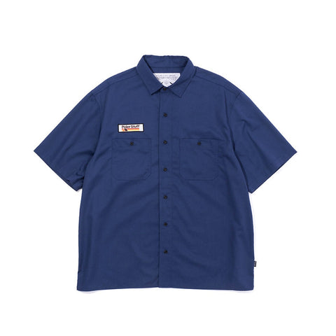 S/S RELAX WORK SHIRT  -NAVY
