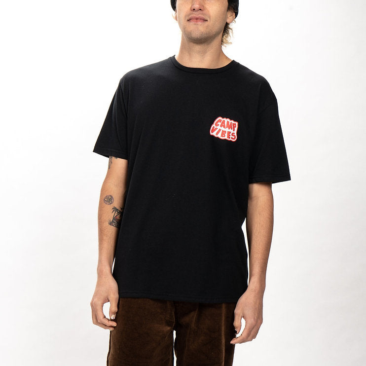 MAN WOLF RELAX FIT TEE -BLACK