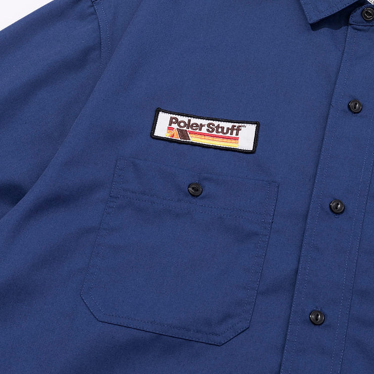 S/S RELAX WORK SHIRT  -NAVY