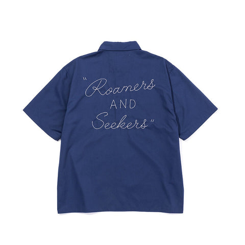 S/S RELAX WORK SHIRT  -NAVY