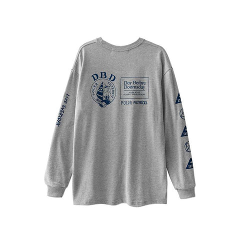 POLeR® X Filter017® DBD Logo Long Sleeves Tee  / Gray