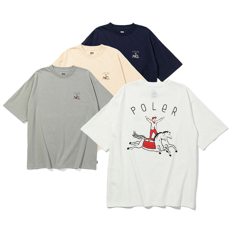 HORSE RELAX FIT TEE -GREY