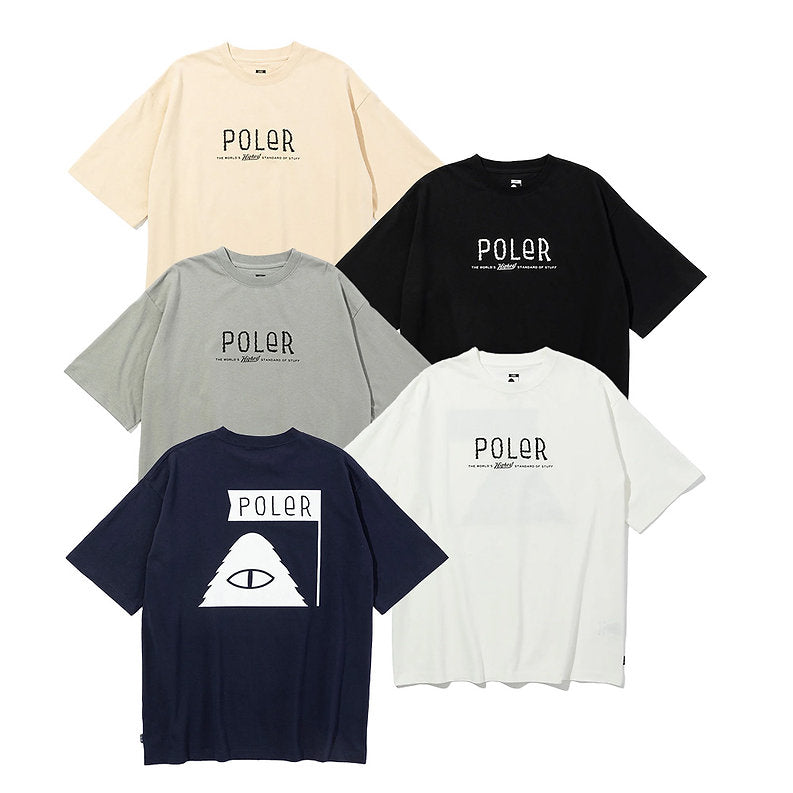 FURRY FONT RELAX FIT TEE - BLACK