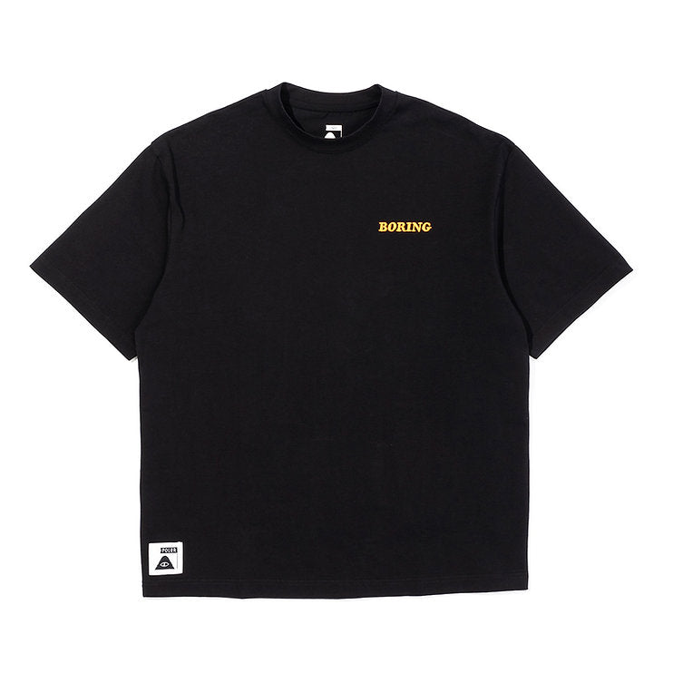 BORING RELAX FIT TEE -BLACK