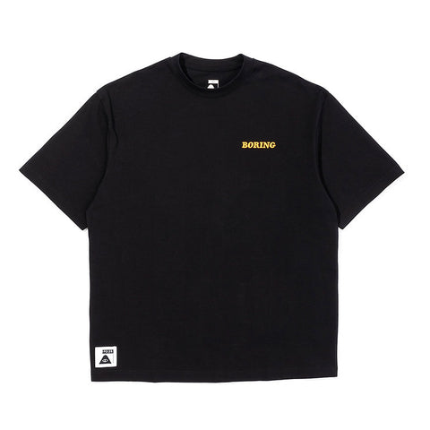 BORING RELAX FIT TEE -BLACK