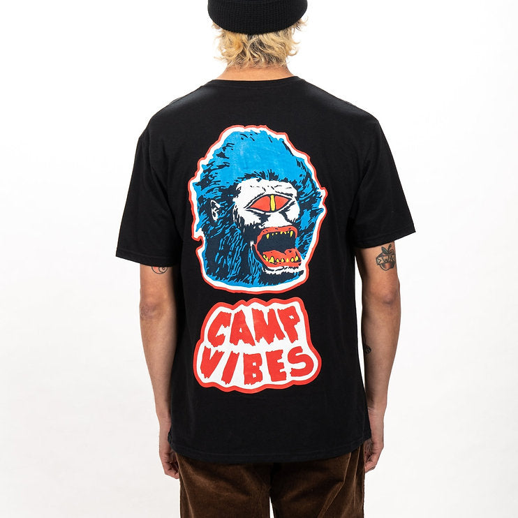 MAN WOLF RELAX FIT TEE -BLACK
