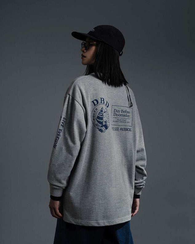 POLeR® X Filter017® DBD Logo Long Sleeves Tee  / Gray