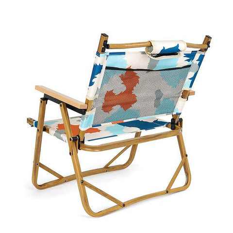 LIGHTWEIGHT CAMPING CHAIR -DRKBLUE CAMO