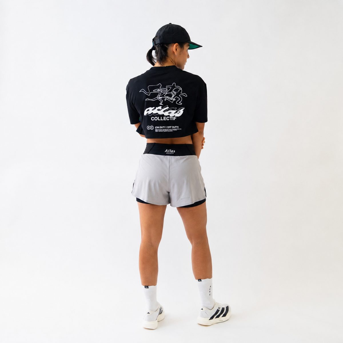 ACRC Hybrid Crop Tee Black
