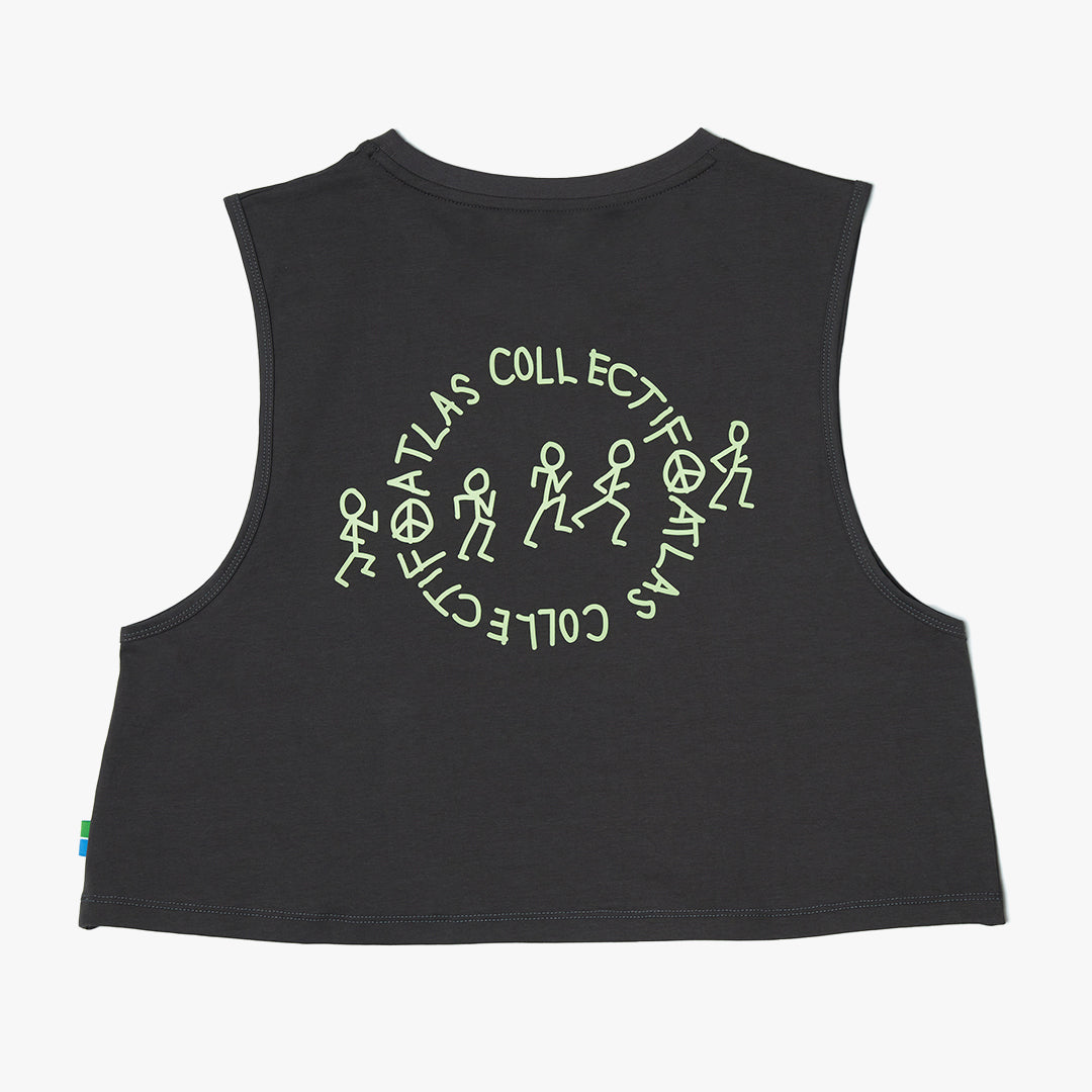 Stride & Quest WMNS Crop Tank Black