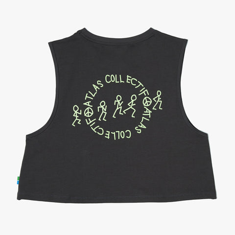 Stride & Quest WMNS Crop Tank Black