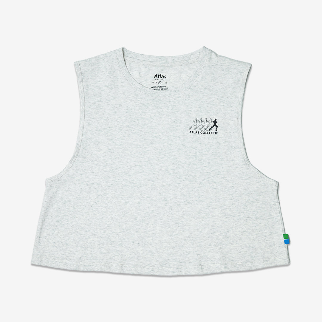 (R)unwind WMNS Crop Tank Grey