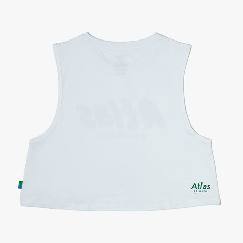 Amoeba WMNS Crop Tank White