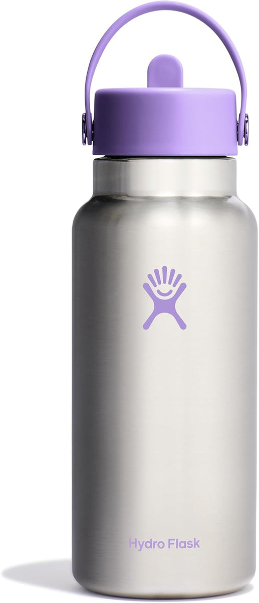 WIDE FLEX STRAW CAP STAINLESS STEEL 32OZ