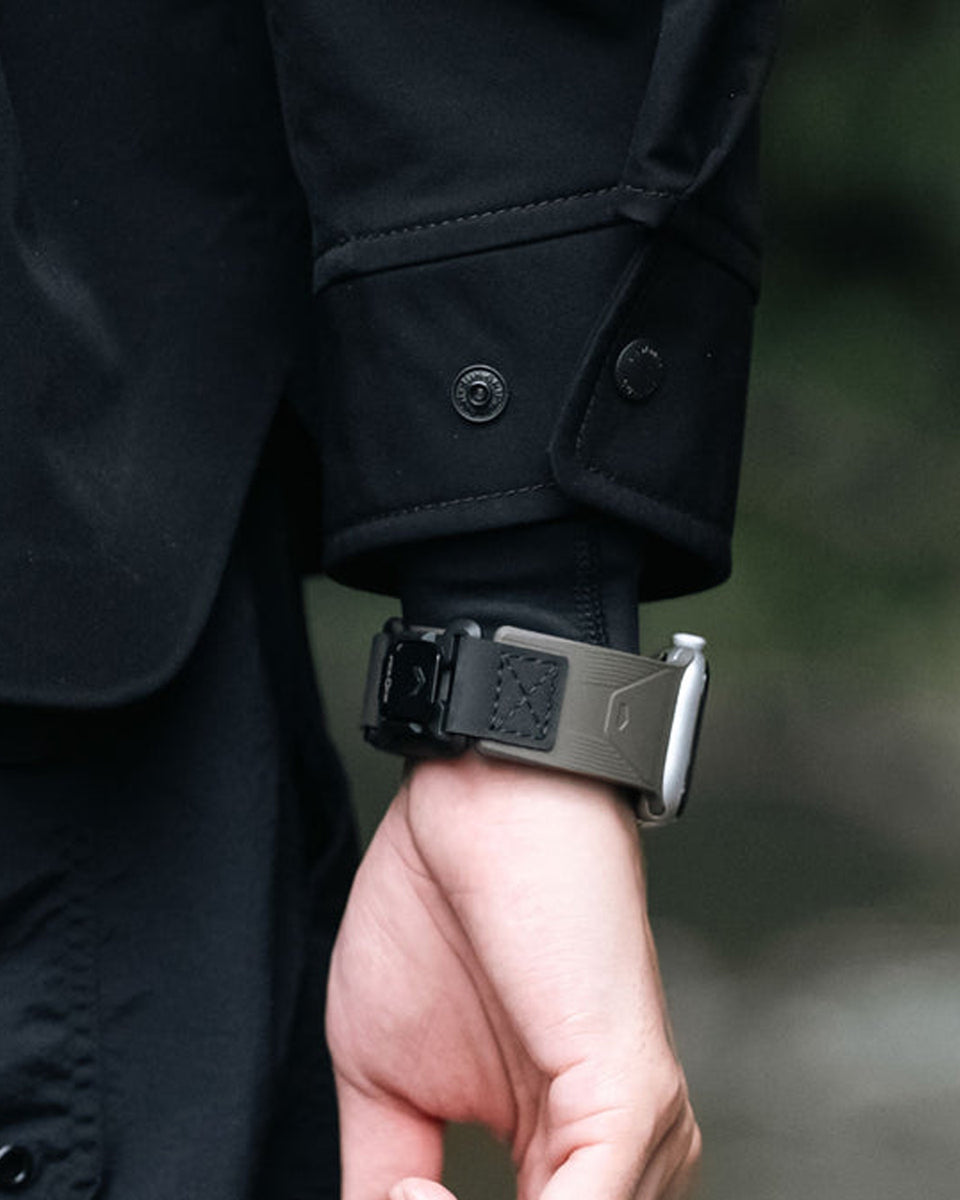 Waterproof FKM Rubber Fidlock Quick Release Watch Band
for Apple Watch Ultra / 46 / 45 / 44 mm