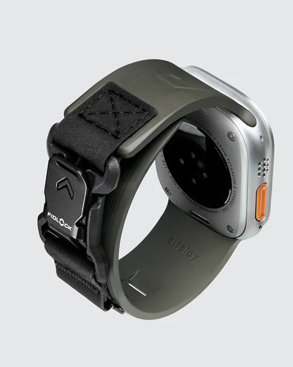 Waterproof FKM Rubber Fidlock Quick Release Watch Band
for Apple Watch Ultra / 46 / 45 / 44 mm