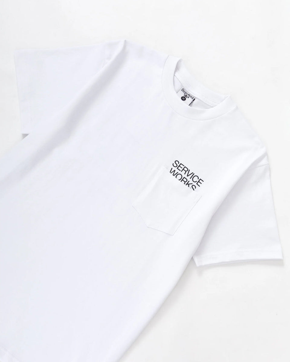 Nourish Pocket Tee - White